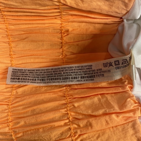 Free People Way Home Orange High Waisted Shorts XL - Picture 6 of 9